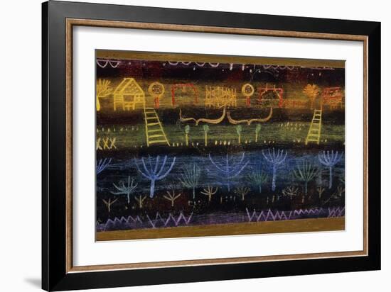 Garden on the Level-Paul Klee-Framed Giclee Print