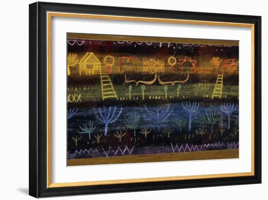 Garden on the Level-Paul Klee-Framed Giclee Print