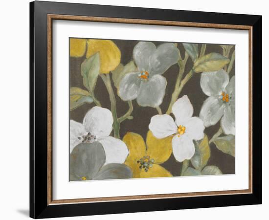 Garden Party in Gray I-Lanie Loreth-Framed Art Print