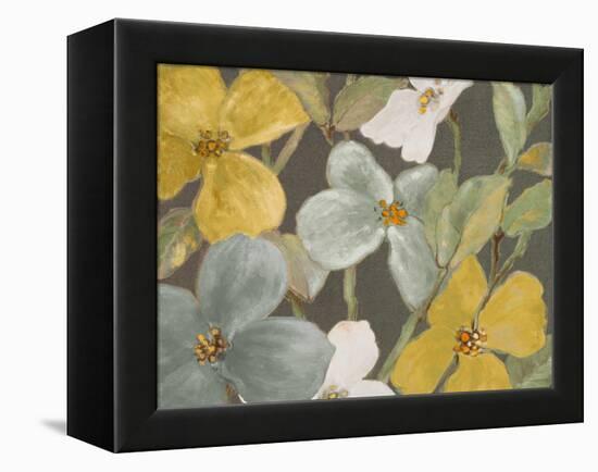 Garden Party in Gray II-Lanie Loreth-Framed Stretched Canvas