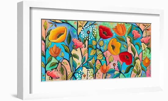 Garden Party V-Peggy Davis-Framed Art Print