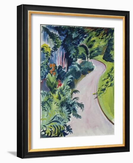 Garden Path, 1912-August Macke-Framed Premium Giclee Print