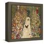 Garden Path with Chickens, 1916, Burned at Schloss Immendorf in 1945-Gustav Klimt-Framed Premier Image Canvas