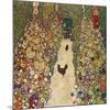 Garden Path with Chickens, 1916, Burned at Schloss Immendorf in 1945-Gustav Klimt-Mounted Giclee Print