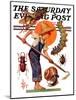 "Garden Pests," Saturday Evening Post Cover, June 4, 1932-Joseph Christian Leyendecker-Mounted Giclee Print