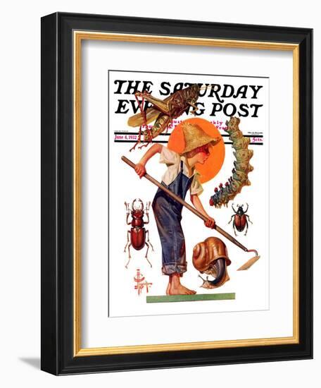 "Garden Pests," Saturday Evening Post Cover, June 4, 1932-Joseph Christian Leyendecker-Framed Giclee Print