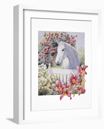 Garden Pony-K.C. Grapes-Framed Giclee Print