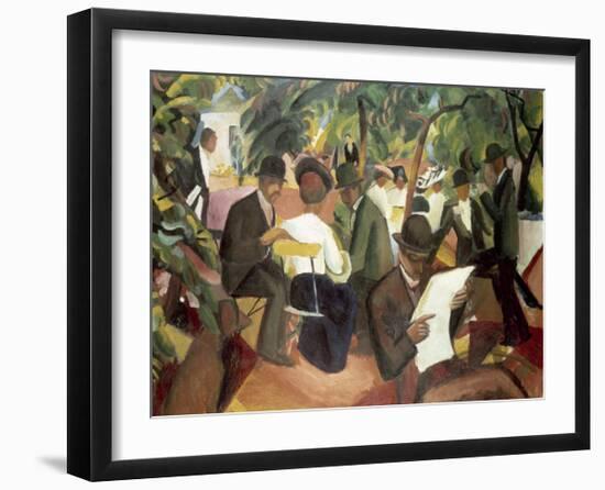 Garden Restaurant-Auguste Macke-Framed Giclee Print