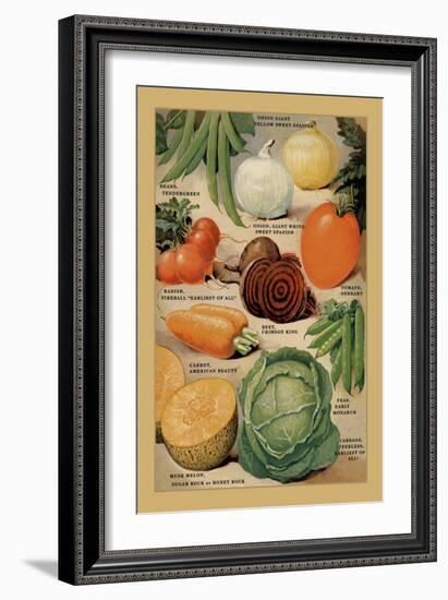 Garden Richness-null-Framed Art Print