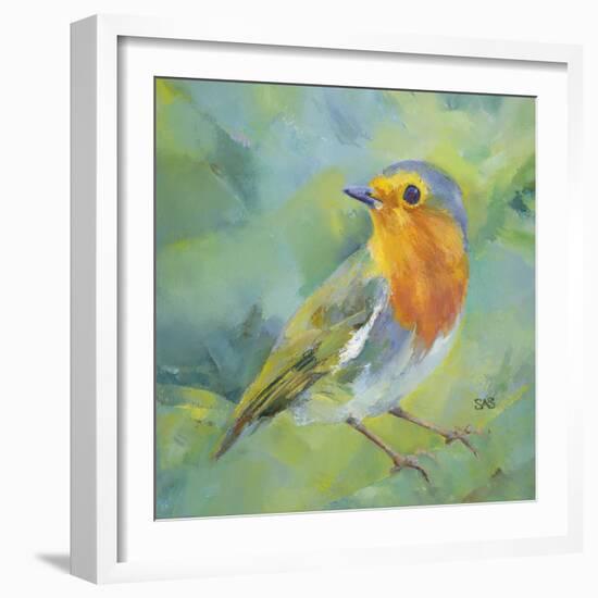 Garden Robin-Sarah Simpson-Framed Giclee Print