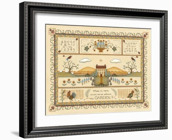 Garden Sampler I-Wendy Russell-Framed Art Print