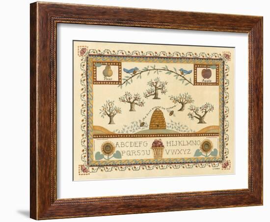 Garden Sampler II-Wendy Russell-Framed Art Print