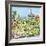 Garden Scene,2020,(Watercolor)-Anthony Butera-Framed Giclee Print