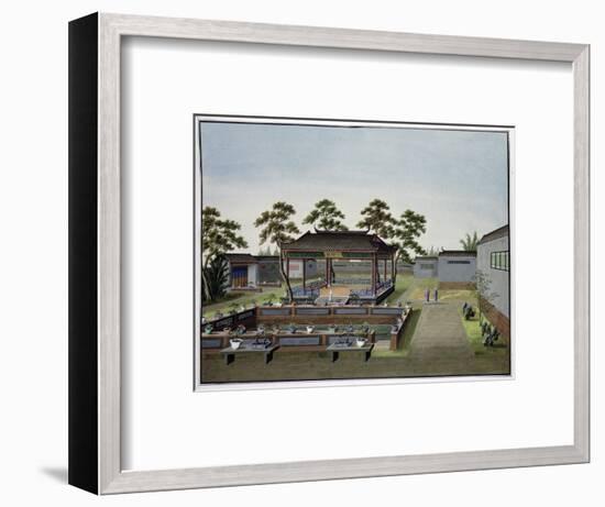 Garden scene, China, c1820-1840-Unknown-Framed Giclee Print