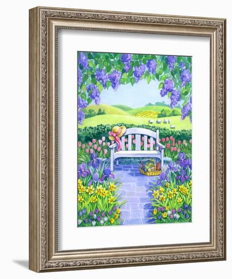 Garden Seat-Geraldine Aikman-Framed Giclee Print