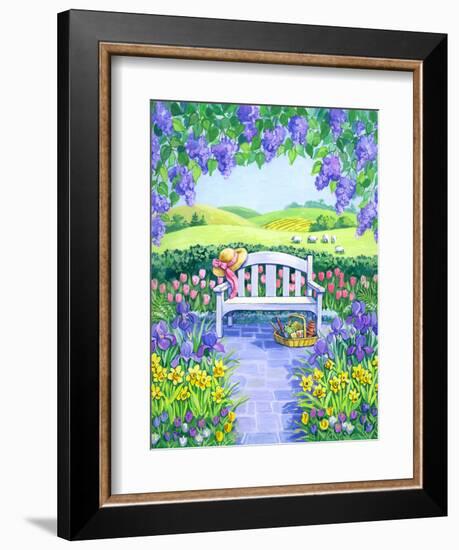 Garden Seat-Geraldine Aikman-Framed Giclee Print