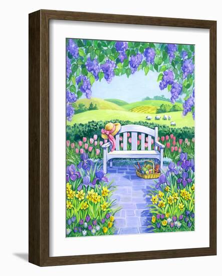 Garden Seat-Geraldine Aikman-Framed Giclee Print