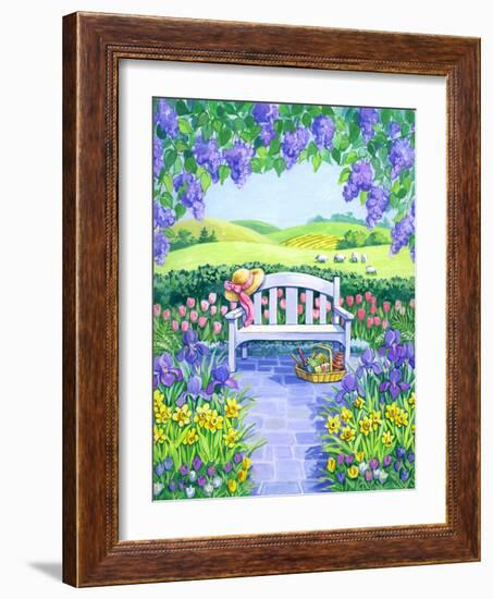 Garden Seat-Geraldine Aikman-Framed Giclee Print