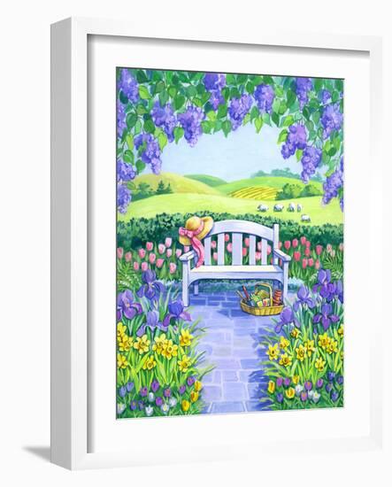 Garden Seat-Geraldine Aikman-Framed Giclee Print