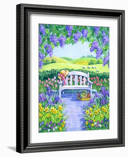 Garden Seat-Geraldine Aikman-Framed Giclee Print