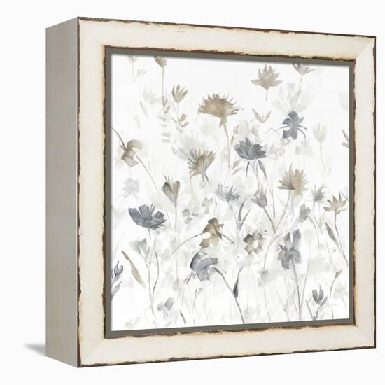 Garden Shadows III on White-Avery Tillmon-Framed Stretched Canvas