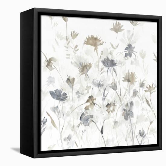 Garden Shadows III on White-Avery Tillmon-Framed Stretched Canvas