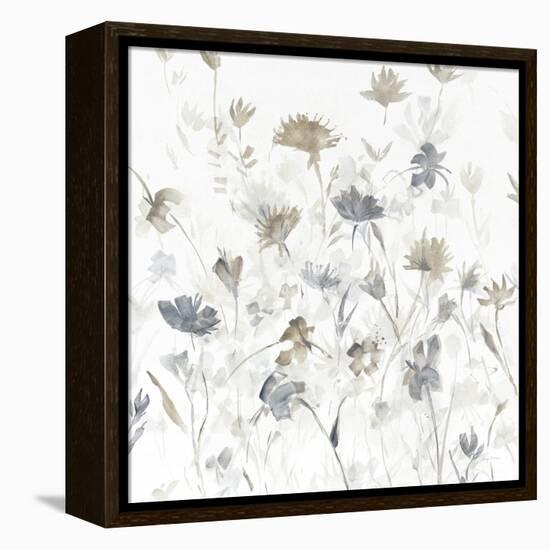 Garden Shadows III on White-Avery Tillmon-Framed Stretched Canvas