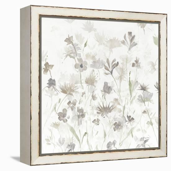 Garden Shadows IV on White v2-Avery Tillmon-Framed Stretched Canvas