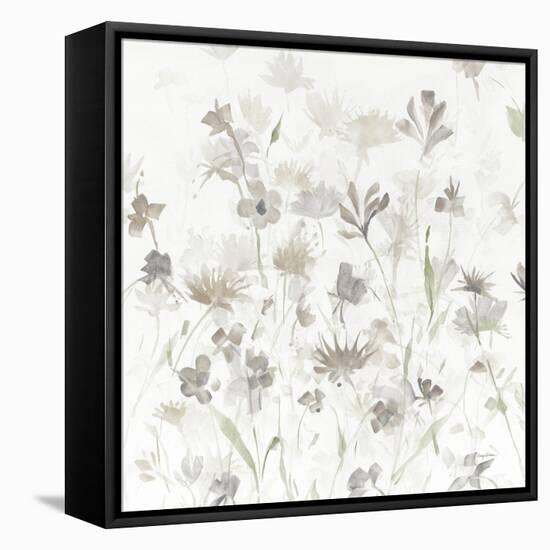 Garden Shadows IV on White v2-Avery Tillmon-Framed Stretched Canvas