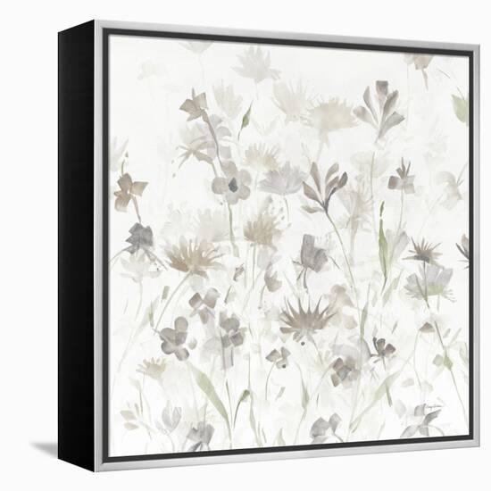 Garden Shadows IV on White v2-Avery Tillmon-Framed Stretched Canvas