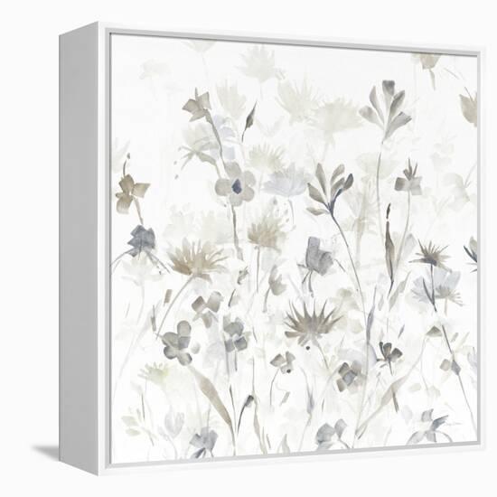 Garden Shadows IV on White-Avery Tillmon-Framed Stretched Canvas