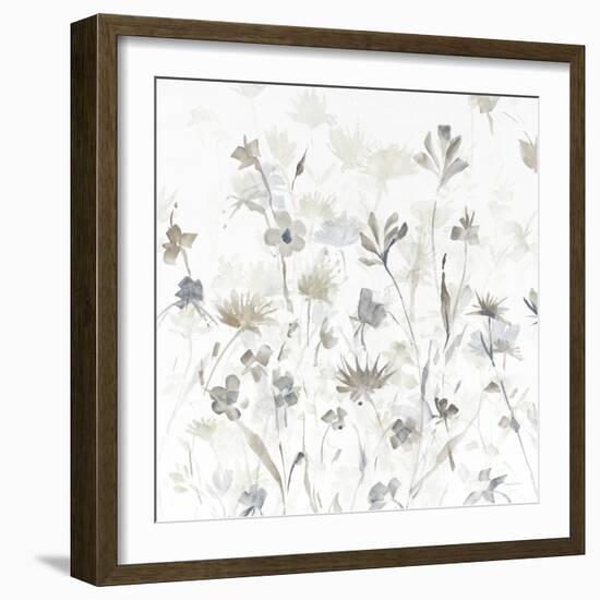 Garden Shadows IV on White-Avery Tillmon-Framed Art Print
