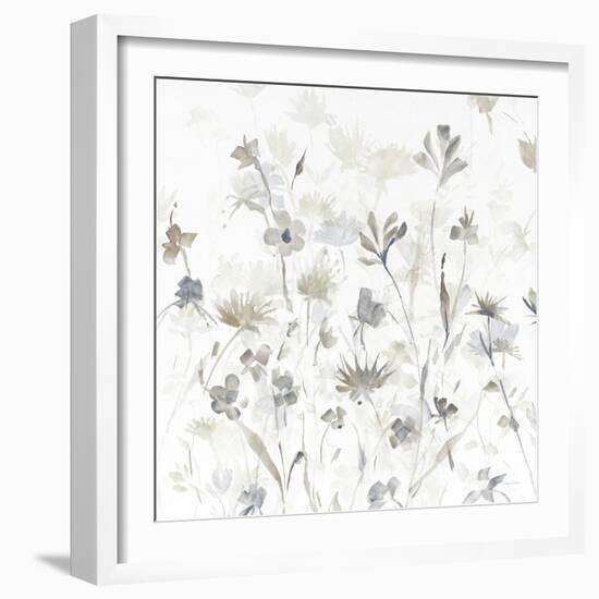 Garden Shadows IV on White-Avery Tillmon-Framed Art Print