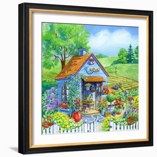 Garden Shed-Geraldine Aikman-Framed Giclee Print