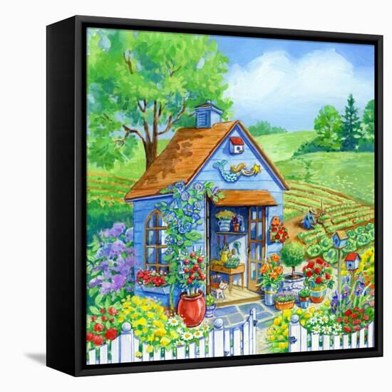 Garden Shed-Geraldine Aikman-Framed Premier Image Canvas