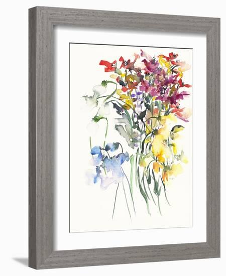 Garden Soirée 1-Karin Johannesson-Framed Art Print