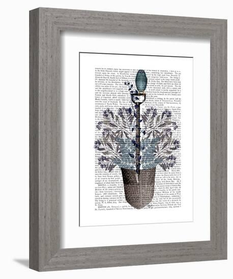 Garden Spade and Berries-Fab Funky-Framed Art Print