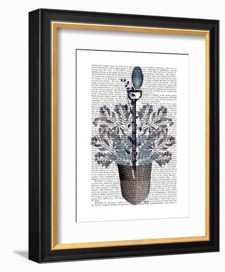 Garden Spade and Berries-Fab Funky-Framed Art Print