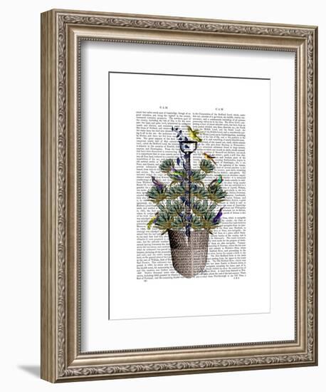 Garden Spade and Birds-Fab Funky-Framed Art Print