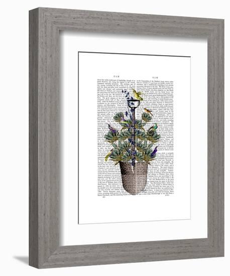 Garden Spade and Birds-Fab Funky-Framed Art Print