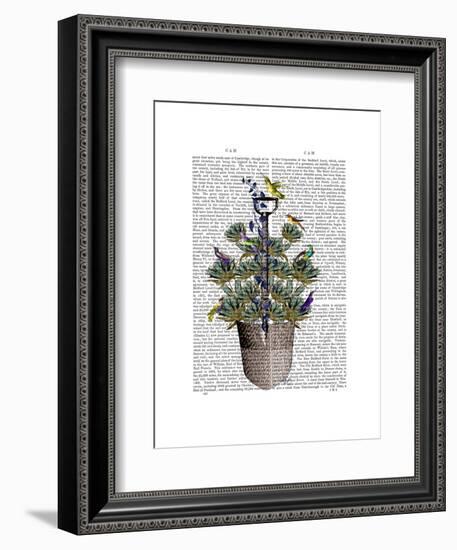 Garden Spade and Birds-Fab Funky-Framed Art Print