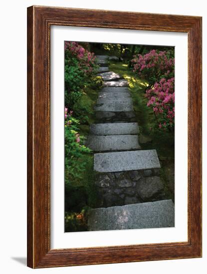 Garden Stairs I-Brian Moore-Framed Photographic Print