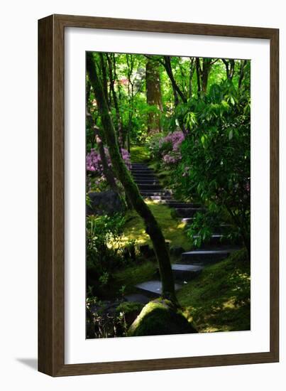 Garden Stairs II-Brian Moore-Framed Photographic Print