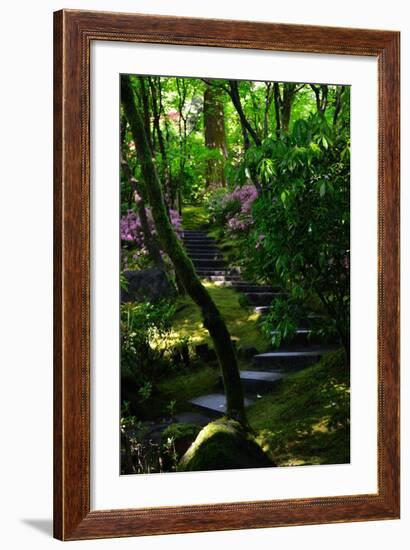 Garden Stairs II-Brian Moore-Framed Photographic Print