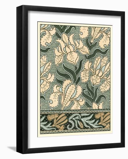 Garden Tapestry II-Eugene Grasset-Framed Art Print