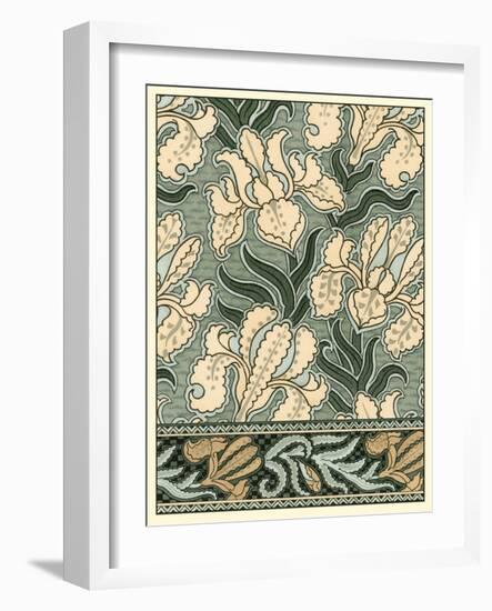 Garden Tapestry II-Eugene Grasset-Framed Art Print