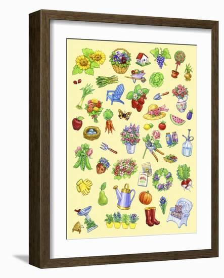 Garden Theme-Geraldine Aikman-Framed Giclee Print