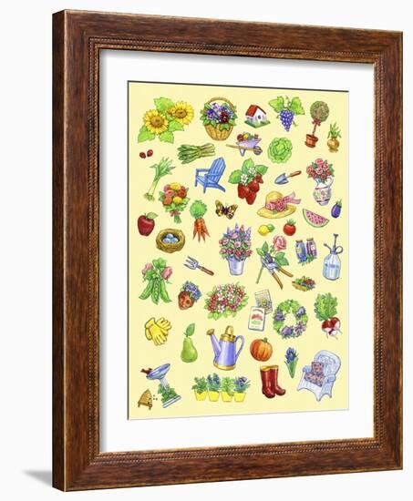 Garden Theme-Geraldine Aikman-Framed Giclee Print