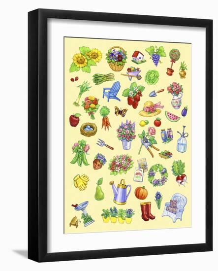 Garden Theme-Geraldine Aikman-Framed Giclee Print