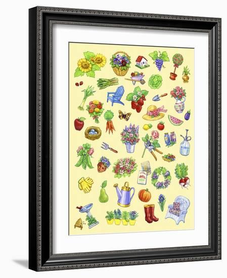 Garden Theme-Geraldine Aikman-Framed Giclee Print